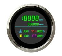 Universal Tachometer A 85MM GPS Tachometer Tachometer Gauge Trip ODO COG Fuel Level Voltmeter RPM Turn Signal Boat Marine Motorcycle Car 12V/24V
