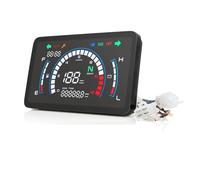 Universal Tachometer Digital Universal Tachometer Motorcycle Odometer Fuel Meter Adjustable 7 Colors Motor Instrument With Gear Turn Signal