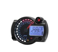 Universal Tachometer Motorcycle Tachometer Digital Motorcycle RX2N Odometer Speed Gauge Meter Adjustable MAX 299KM/H 7Colors Moto Dashboard