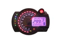 Universal Tachometer Universal Digital Motorcycle Odometer Tachometer Meter Instrument Adjustable MAX 299KM/H 7colors