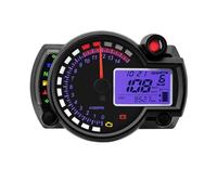 Universal Tachometer Universal Digital Motorcycle Odometer Tachometer Meter Instrument Adjustable MAX 299KM/H 7 Colors Dashboard For Motor