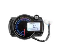 Universal Tachometer Universal Digital Motorcycle RX2N Odometer Tachometer Meter Instrument Adjustable MAX 299KM/H 7colors Dashboard