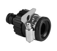 Universal Tap Connector Adapter - Durable Rubber & Stainless Steel Hose Fitting; Fits Taps
