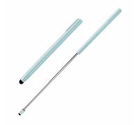 Universal Telescopic Stylus for Touch Screens,Magnetic Faceted Lightweight,Conductive Flocking Tip,No Pairing Needed,Extra Long Retractable Pen for iPad iPhone Android Tablet Whiteboard(Light Blue)