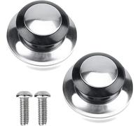 Universal Tempered Glass Lid Replacement Cover for Frying Pans, Saucepans, Pots, Skillets, and Casseroles - Vented Lid, Heatproof Knob with Screws (2pcs Knobs Only)