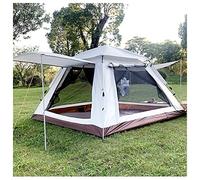 Universal Tent Porch 4 People Double Doors and Four Windows,Waterproof Large Tents for Camping for Family Practical Sturdy Tunnel Tent for Hiking Camping