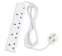 Universal Textiles 4 Way 13A Extension Lead 2m Universal Textiles Multicolor