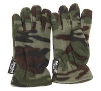 Universal Textiles Boy's Camouflage Thinsulate Thermal Winter Gloves (3M 40g) in Dark Green | Size: 3-6 Years Universal Textiles Dark Green 3-6 Years