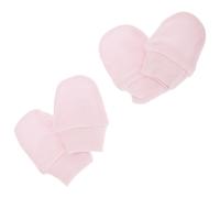 Universal Textiles Boy's Newborn 100% Cotton Elasticated Scratch Mittens (Pack Of 2 Pairs) in Pink Universal Textiles Pink Newborn