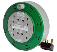 Universal Textiles Cable Reel 10A 4 Socket 10m Universal Textiles Multicolor