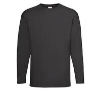 Universal Textiles Men's Value Long Sleeve Casual T-Shirt in Black | Size: Medium Universal Textiles Black M