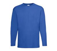 Universal Textiles Men's Value Long Sleeve Casual T-Shirt in Cobalt | Size: Medium Universal Textiles Cobalt M