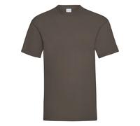 Universal Textiles Men's Value Short Sleeve Casual T-Shirt in Dark Brown | Size: 2XL Universal Textiles Dark Brown 2XL