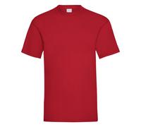 Universal Textiles Men's Value Short Sleeve Casual T-Shirt in Dark Red | Size: Large Universal Textiles Dark Red L
