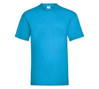 Universal Textiles Mens Value Short Sleeve Casual T-Shirt (XX Large) (Cyan)