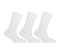 Universal Textiles Plain Cotton Rich School Socks (Pack Of 3) in White | Size: 6-8.5 Universal Textiles White 6-8.5