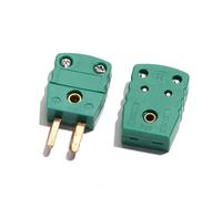 Universal Therm Ocouple Male Female Mini Plugs Type K T N R U Socket High Temperature Test Connector 5Pcs(R Type one set)
