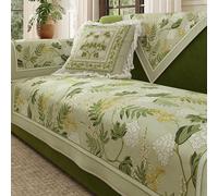 Universal Thick Velvet Sofa Cushion Slipcover Country Style Couch Cover for All Seasons 90x90cm (35x35inch) Soft Granular Fabric Durable and Stylish