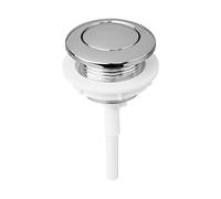 Universal Toilet Flush Button - Dual/Single Push Button Replacement for 38mm Hole, Compatible with Most Cisterns | Durable Plastic Flush Valve Switch | Toilet Spare Parts & Repair Accessories (White)