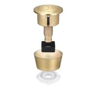 Universal Toilet Flush Button Kit, Dual Flush Toilet Cistern Flusher Parts Push Button, Toilets Push Buttons Flusher Replacement for 20mm 40mm Lid Hole (Gold)