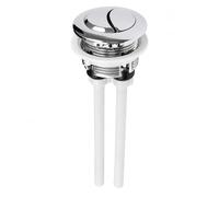 Universal Toilet Flush Button Replacement, 38mm Dual Flush Toilet Push Button for Cistern, Chrome ABS Toilet Flush Buttons Replacement with Stainless Steel Spring, Easy Install Bathroom Repair Part