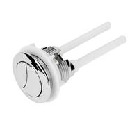 Universal Toilet Push Button Flush Replacement 38-42mm, Chrome Dual Flush Button for Toilet Cistern, Durable ABS & 304 Spring Toilet Flush Button for Easy Bathroom Toilet Button Flush Replacement