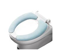 Universal Toilet Seat Cover Cartoon Sticker Warm Soft Washable Bathroom Closestool Protector Accessories WC(Enlarge-Blue)