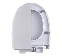 Universal Toilet Seat Quiet Slow Close, Thicken Plastic Oval Toilet Seat Fits Most Toilet Brands, Strong Pressure Resi, Easy to Install and Clean