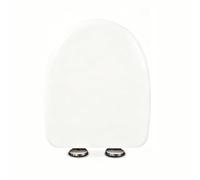 Universal Toilet Seat Soft Close, U and V Shaped Toilet Lid, Easy Clean Elongated Round Toilet Seat Replacement for Bathroom and Restroom(U-Shaped)
