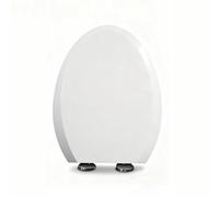 Universal Toilet Seat Soft Close, U and V Shaped Toilet Lid, Easy Clean Elongated Round Toilet Seat Replacement for Bathroom and Restroom(V-Type)