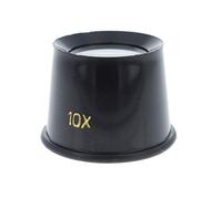 Universal Tool 10X Plastic Jewelers Loupe 25mm Diameter Glass Lens Magnifier