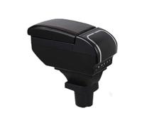 Universal Tourist Armrest For Toyota For Yaris 3 Car Storage Box USB Charging Car Armrest Box Car Accessories(A1 red line NO USB2)
