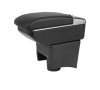 Universal Tourist Armrest For VW For POLO 2010 2011 2012 2013 2014 2015 2016 2017 2018 Car Armrest Box Center Storage Box Car Accessories Retrofit(D red line 7USB)