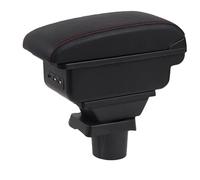 Universal Tourist Armrest For VW UP Armrest Box Car Armrest Console Storage Box Cup Holder Car Accessories(C3 Black white NOUSB)