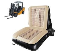 Universal Tractor Seat Cushion, Tractor Seat Cushion, Excellent Breathability, Suitable for All Seasons for Mower, Skid Loader, Backhoe(Beige)