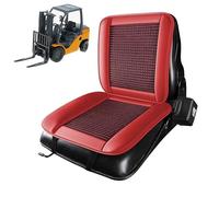 Universal Tractor Seat Cushion, Tractor Seat Cushion, Excellent Breathability, Suitable for All Seasons for Mower, Skid Loader, Backhoe(Red)