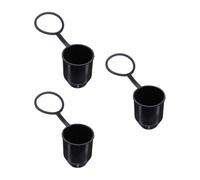 Universal Trailer Coupling Ball Head Protective Cover 3 Pcs Black