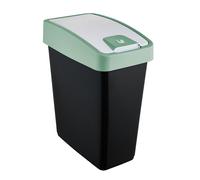 Universal Trash Bin 25L Keeeper Green Press Lid Rectangular Model 1060431500000