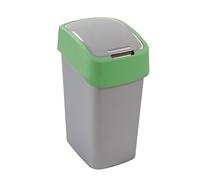 Universal Trash Can Curver 25L Gray Green Lid Waste Sorting Model 190173