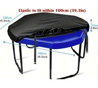 Universal Tray Cover 100x100x10cm Waterproof Anti Mould Resistant Elastic Protective Material Lightweight Black Fits All Tray Sizes for Sturdy Protection for Prevent Dust From Falling On The Tray