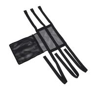 Universal Treestand Seating Mesh Fabric Adjustable Locking Buckles Storage Pouch for Tree Stand Hunters (Black)