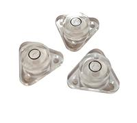 Universal triangular level, horizontal bubble with fixing screw hole, ox eye universal level, 3pcs (25x23mm)