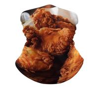 Universal Tube Scarf Fried Chicken Nuggets Bandana Multifunctional Half Face Headwear For Skiing Tennis Climbing