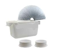 Universal Tumble Dryer Condenser Kits Vent Hose Ventillation Kit Box Part With 1'PVC Flexible Stretch Exhaust Duct