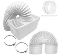 Universal Tumble Dryer Condenser Vent Box + Extra Long 6m Vent Hose Pipe (4" / 100mm)