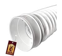 Universal Tumble Dryer Vent Hose Extension Kit 4" 102mm 3 Metre Including Connector/Fixing Studs