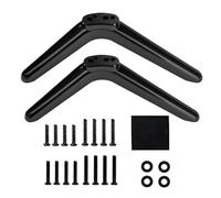 Universal TV Base Stand for TCL Roku 32-55 Inch Black Table Top Stand With Screws Pedestal Feet TV Legs for Most Smart Television Easy to Install Replacement Mount