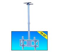 Universal TV Ceiling Mount Bracket, Holds Up to 50kg/110lbs, Tilt Swivel Telescopic, Fits 49-65 Inch LCD Flat Curved Screen TVs