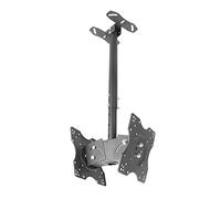 Universal TV Ceiling Mount - Dual-Sided, Tilt & Swivel for 20-32 Inch TVs, Supports Up to 60 lbs, Adjustable Length (3m & 1m) - Perfect for Home Theater Setup