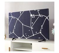 Universal TV Dust Cover for 43 50 55 65 Inch Screens, Hanging Design Protective Cover for LCD LED Flat Screen Television, Anti-Dust Scratch Proof Household Accessory(Starry sky,24 inches)